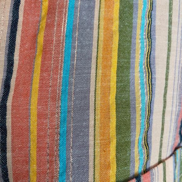 ANTHRO Pilcro Long Sleeve Striped Boyfriend Oversized Shirt S/M Casual Work Fall - Picture 9 of 12